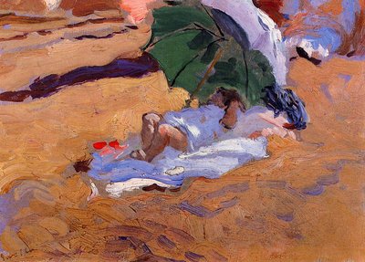 Mittagsschlaf eines Kindes von Joaquín Sorolla